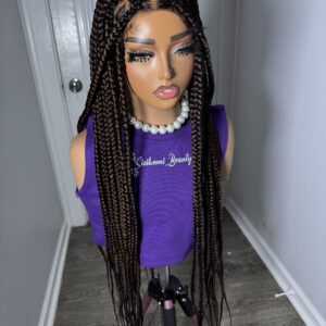 Box braided wig