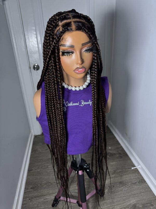 Box braided wig